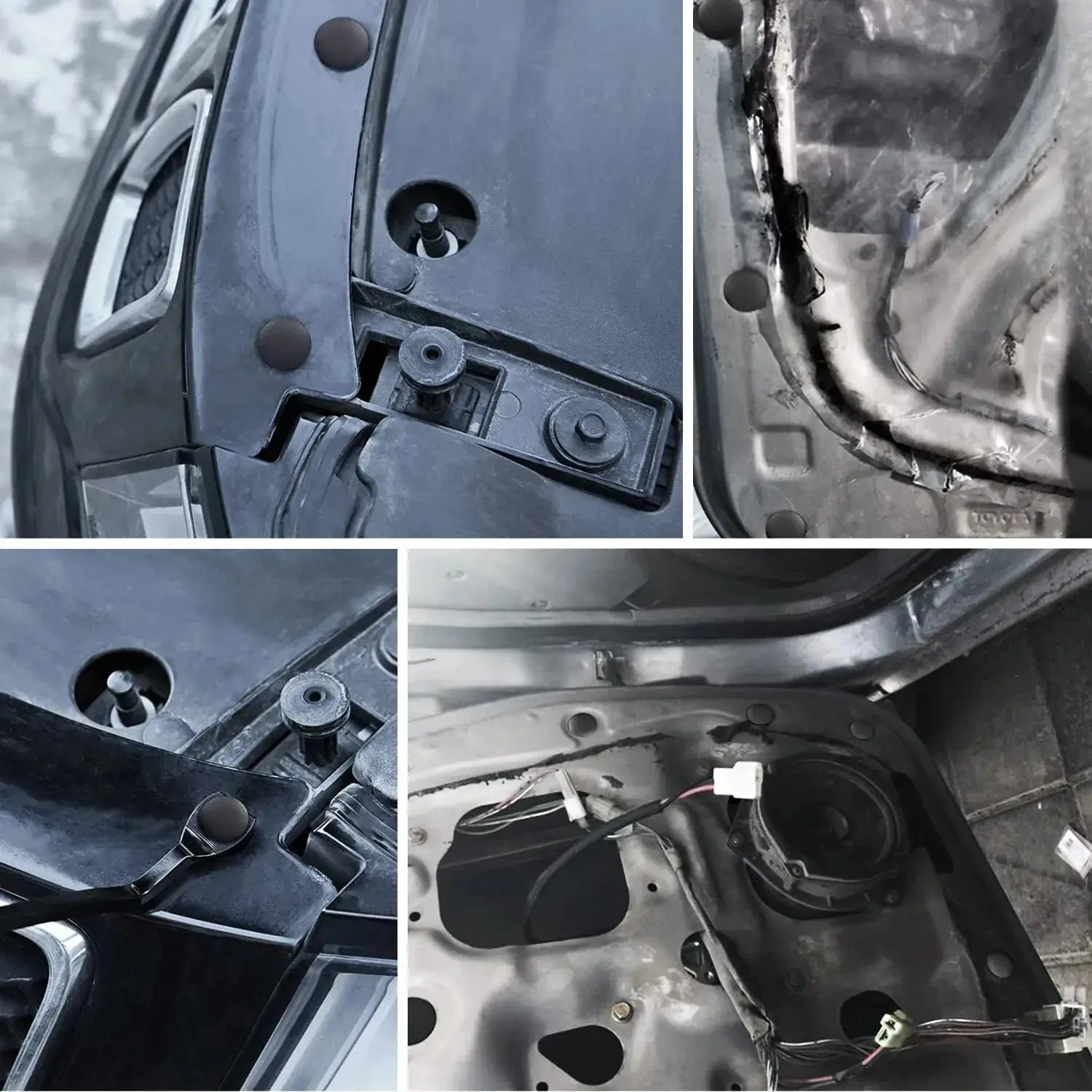 100 Pcs Hole 8mm Bumper Rivet Fender Clips for GM 1605396, 1595864 for Chrysler 6030441 for Ford 388577S