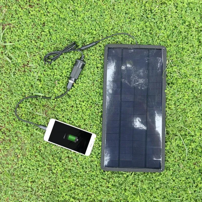 12W 18V 12V 5V Solar Panel Charger Portable Monocrystalline Solar Module for Car Boat Rechargeable Power Battery Charger