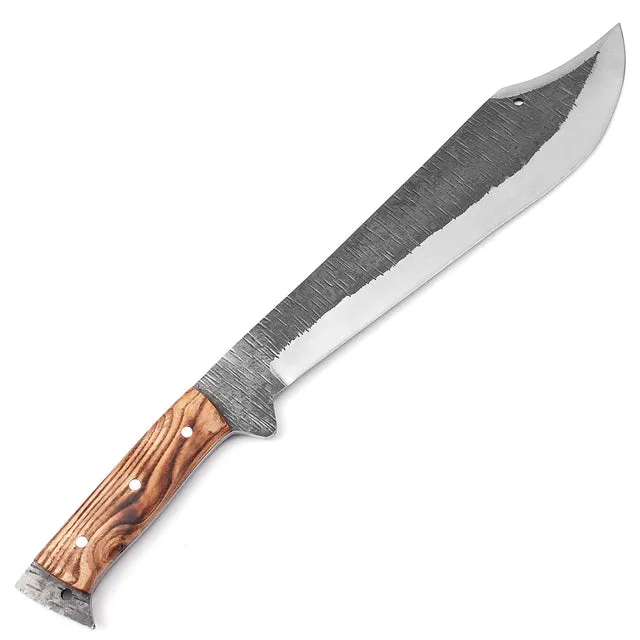 20" Clip Point Bushcraft & Camping Machete (D2 Steel, Spring Steel are available) with Custom Blade Material Variations-Bushcraft Machete