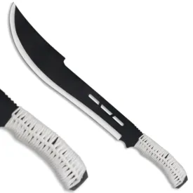 23" Skid Bushcraft & Camping Machete (D2 Steel, Spring Steel are available) with Custom Blade Material Variations-Bushcraft Machete