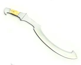 26" Gemel Khopesh Machete Bushcraft & Camping Machete (D2 Steel, Spring Steel are available) with Custom Blade Material Variations-Bushcraft Machete