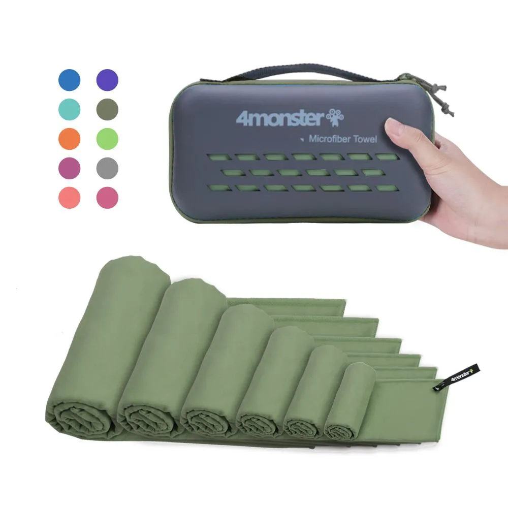 4Monster EVA Case Antibacterial Travel Towel