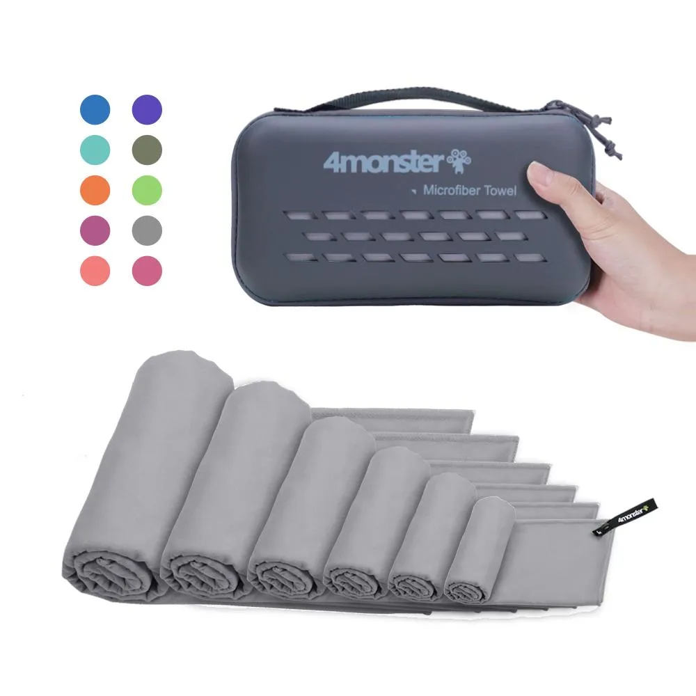 4Monster EVA Case Antibacterial Travel Towel