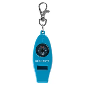 50 MULTI-PURPOSE WHISTLE AND ORIENTEERING COMPASS - ORANGE