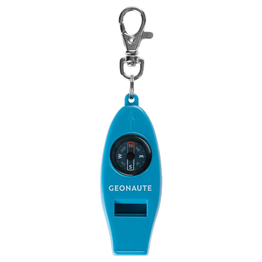 50 MULTI-PURPOSE WHISTLE AND ORIENTEERING COMPASS - ORANGE