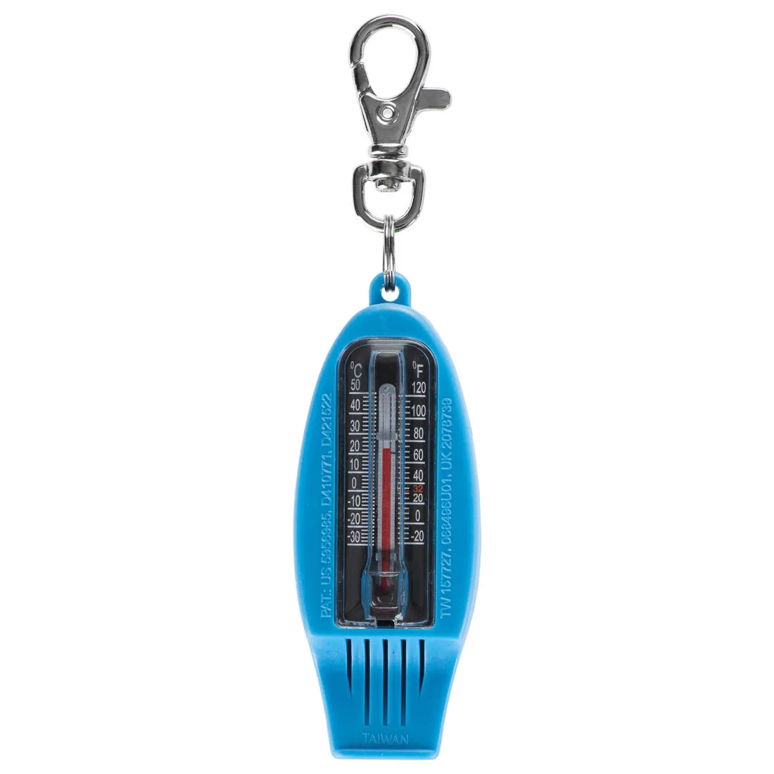 50 MULTI-PURPOSE WHISTLE AND ORIENTEERING COMPASS - ORANGE