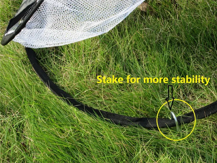 A99 Golf Duo Ring Pop up Chipping Net II w Carry Bag for Indoor Outdoor Practice Backyard Golf Net Chipping Target for Improving Short Game 20" Portable