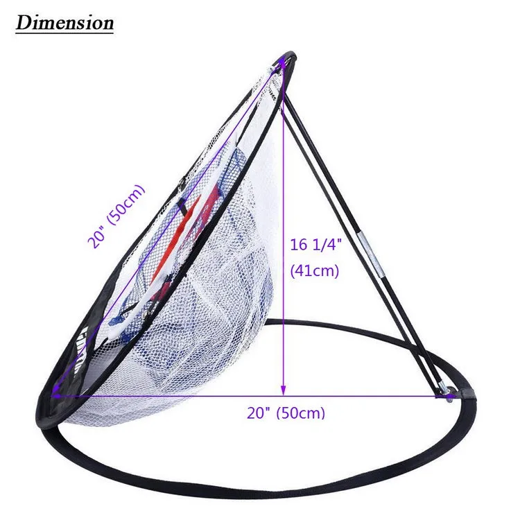 A99 Golf Duo Ring Pop up Chipping Net II w Carry Bag for Indoor Outdoor Practice Backyard Golf Net Chipping Target for Improving Short Game 20" Portable