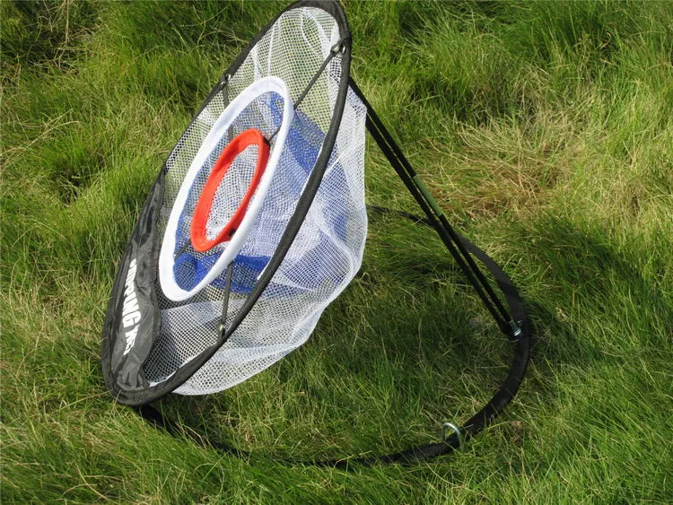 A99 Golf Duo Ring Pop up Chipping Net II w Carry Bag for Indoor Outdoor Practice Backyard Golf Net Chipping Target for Improving Short Game 20" Portable
