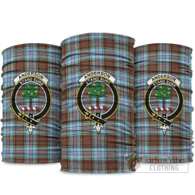 Anderson Ancient Tartan Neck Gaiters, Tartan Bandanas, Tartan Head Band with Family Crest