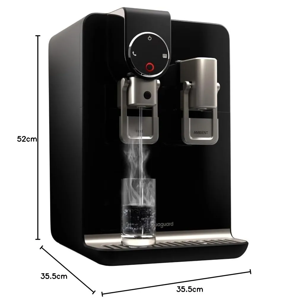 Aquaguard Blaze Insta WS RO UV Water Purifier – 9-Stage Purification, Dual Stainless Steel Tank, Hot & Ambient Water, 5.6L Capacity, Wall-Mount & Countertop (GWPDIRUHA03B00)