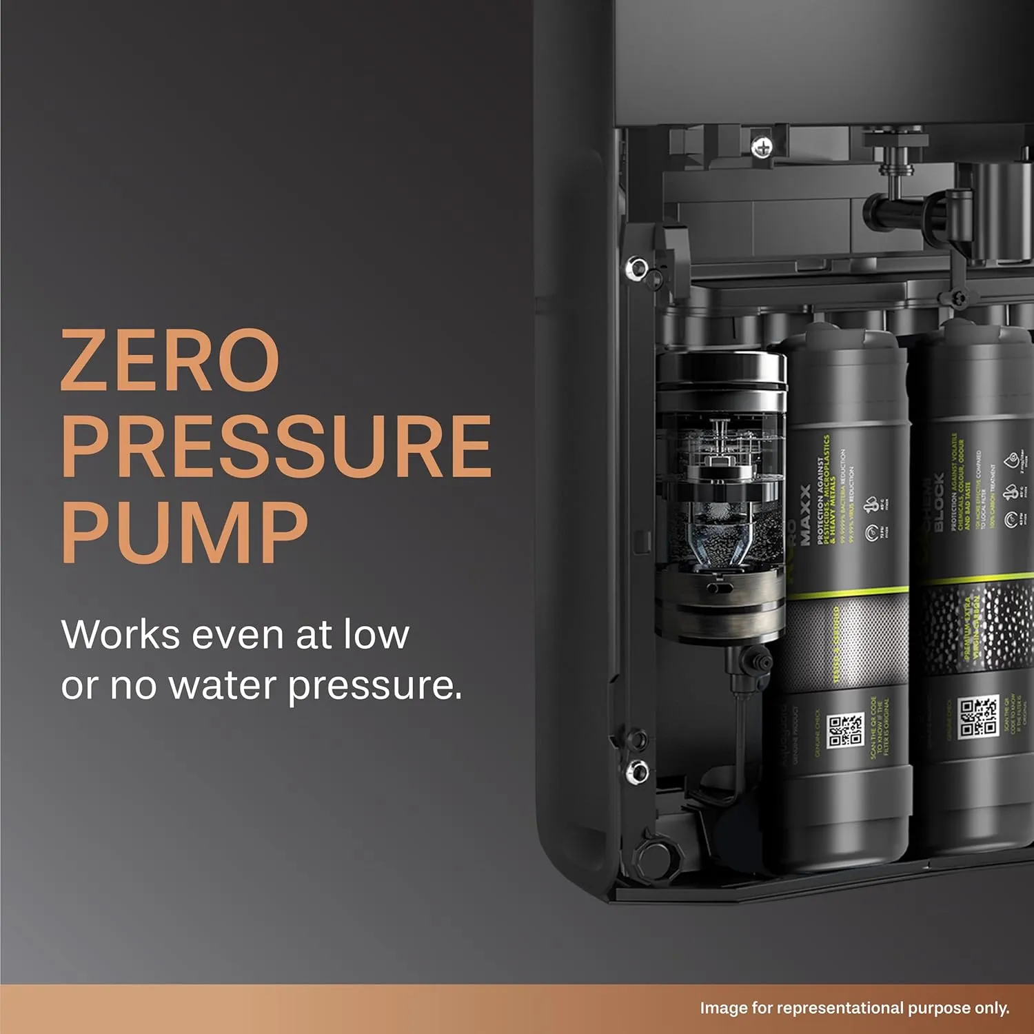 Aquaguard NEO COPPER WS RO UV MTDS Taste Adjuster Copper Water Purifier GWPDNCRUM43000