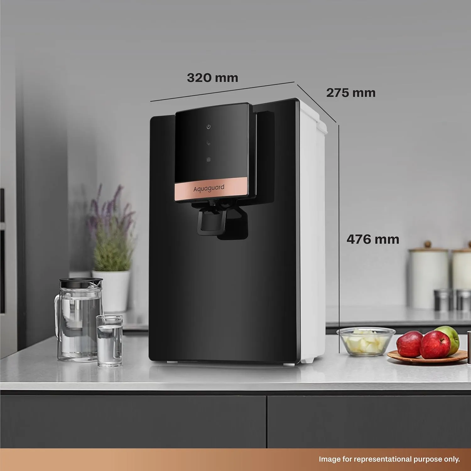 Aquaguard NEO COPPER WS RO UV MTDS Taste Adjuster Copper Water Purifier GWPDNCRUM43000