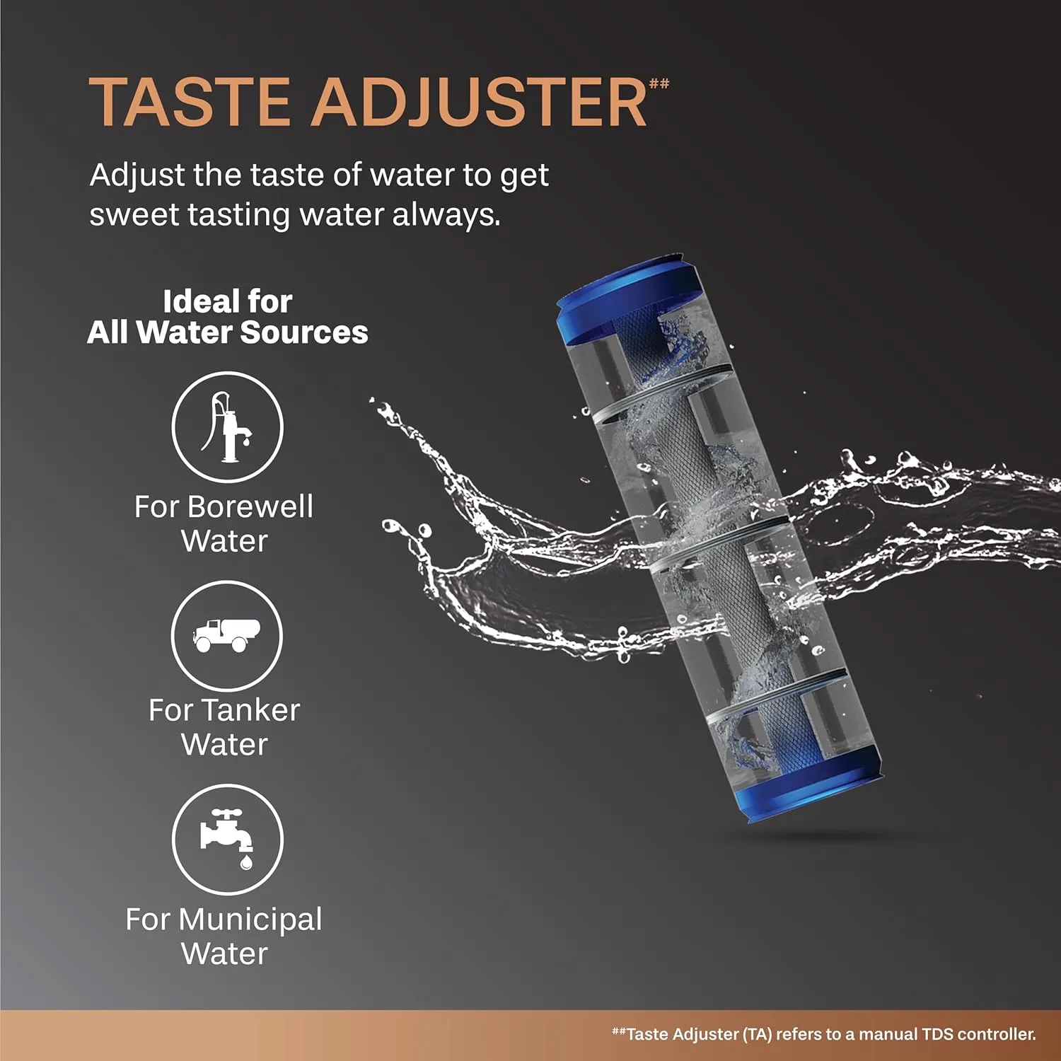 Aquaguard NEO COPPER WS RO UV MTDS Taste Adjuster Copper Water Purifier GWPDNCRUM43000