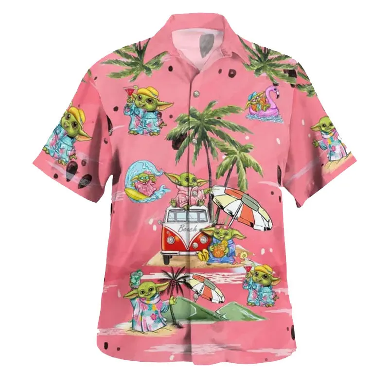Baby Yoda Tropical Hawaiian Shirt