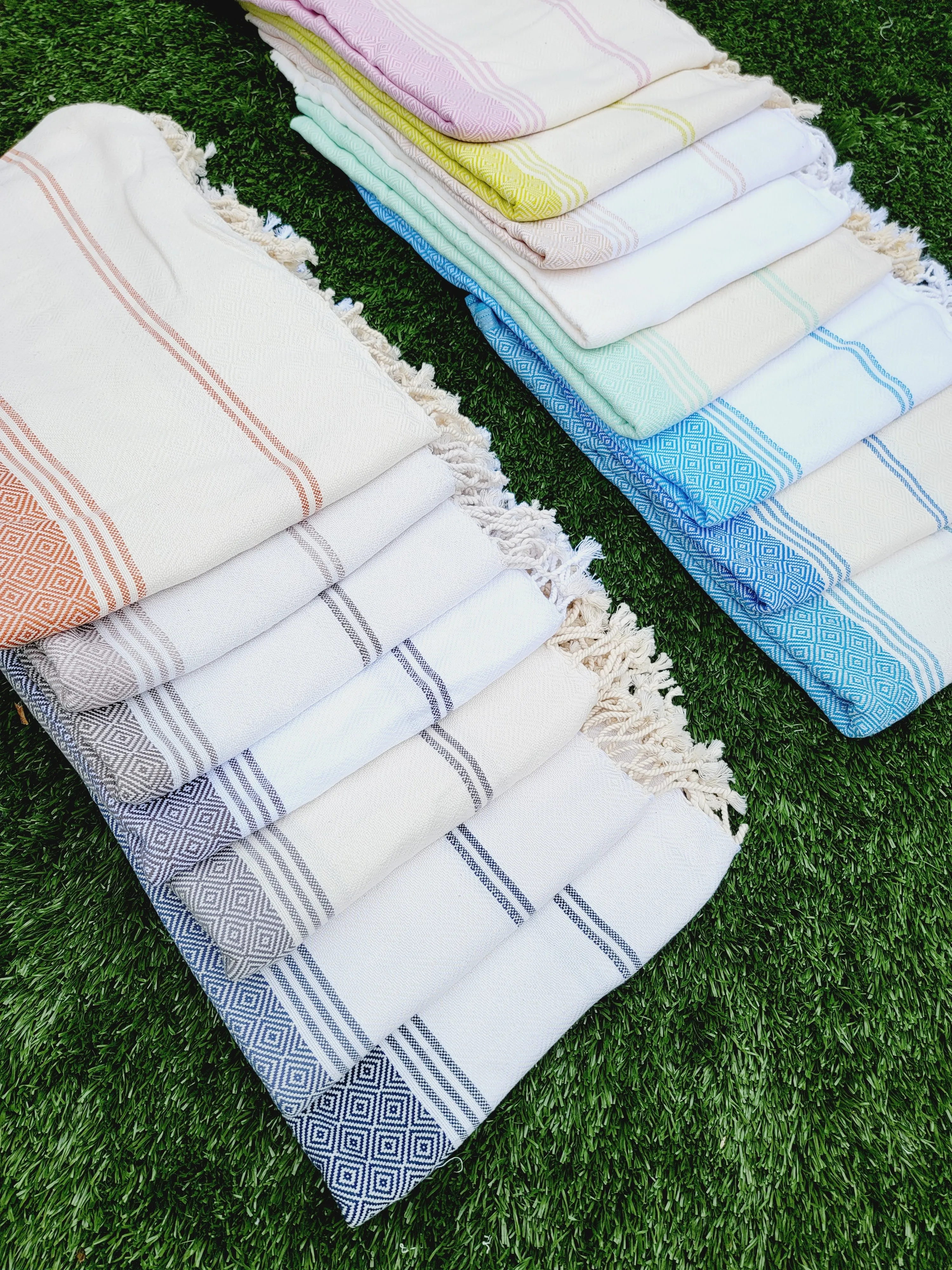 Bath / Beach Turkish Towels-Easy Carry Quick Dry Thin Towel-Black by EBRU Home