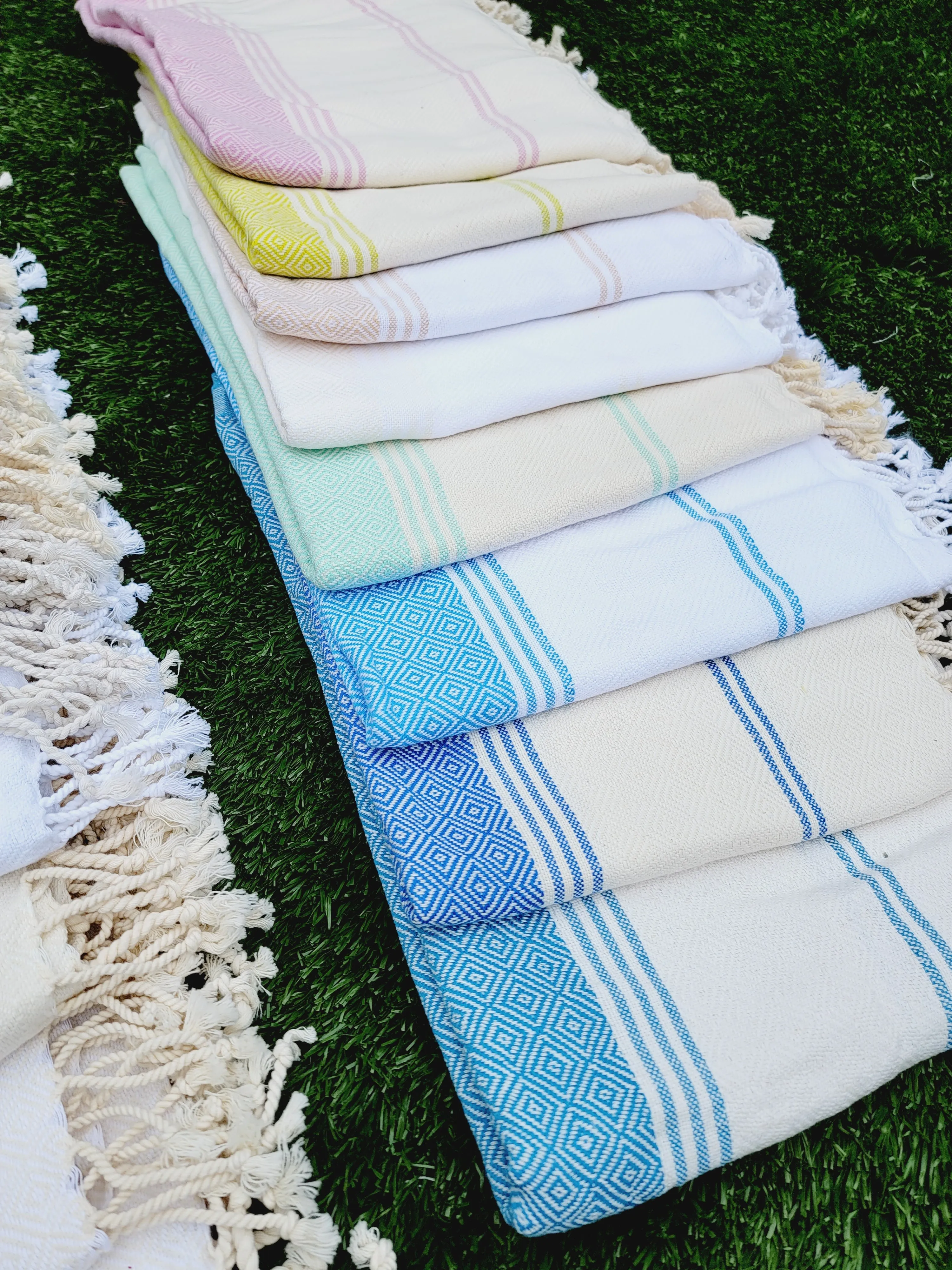 Bath / Beach Turkish Towels-Easy Carry Quick Dry Thin Towel-Black by EBRU Home