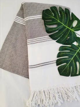 Beach/Bath Sand Free Towels-Easy Carry Quick Dry Thin Towel- Brown by EBRU Home