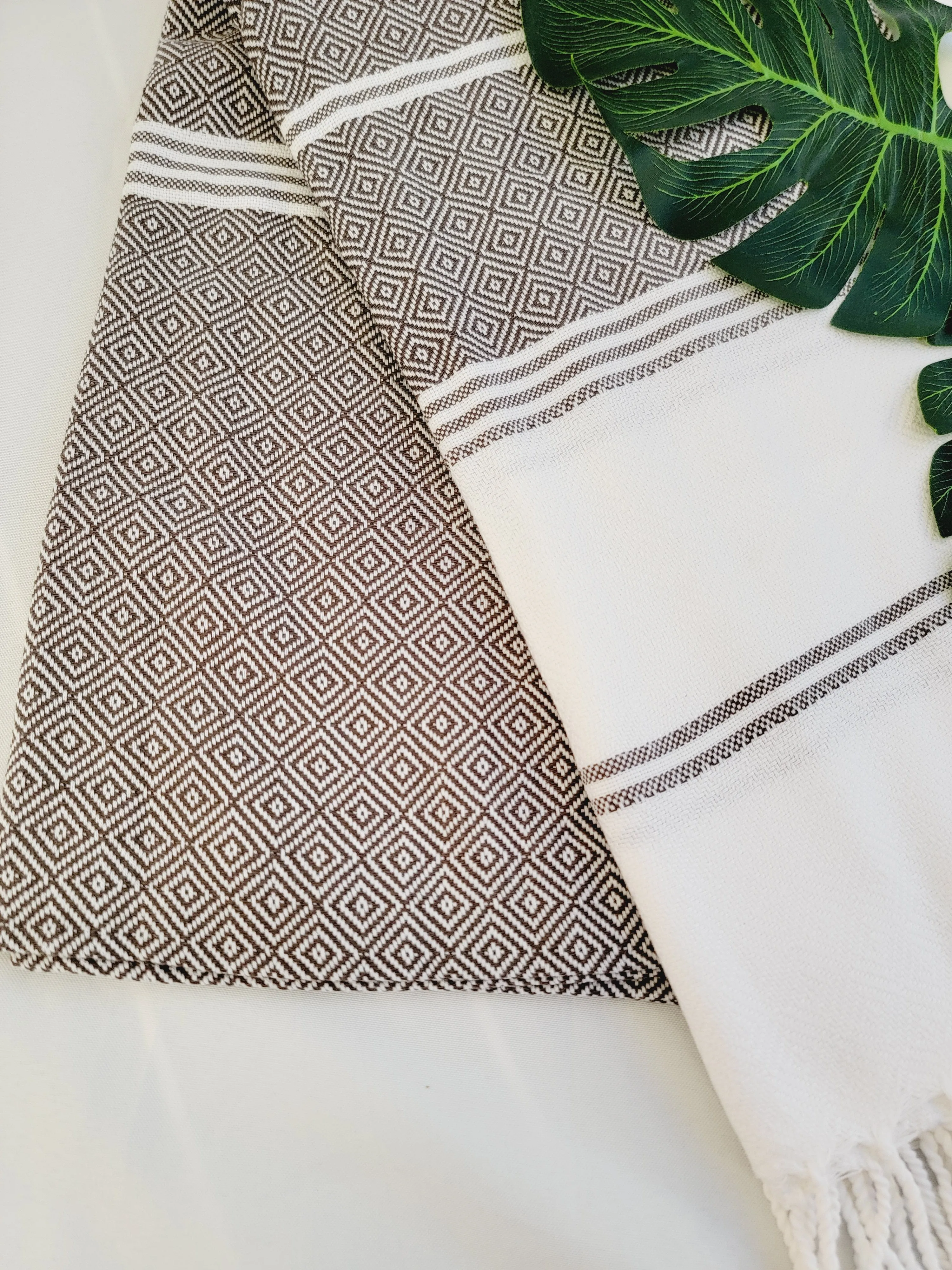 Beach/Bath Sand Free Towels-Easy Carry Quick Dry Thin Towel- Brown by EBRU Home