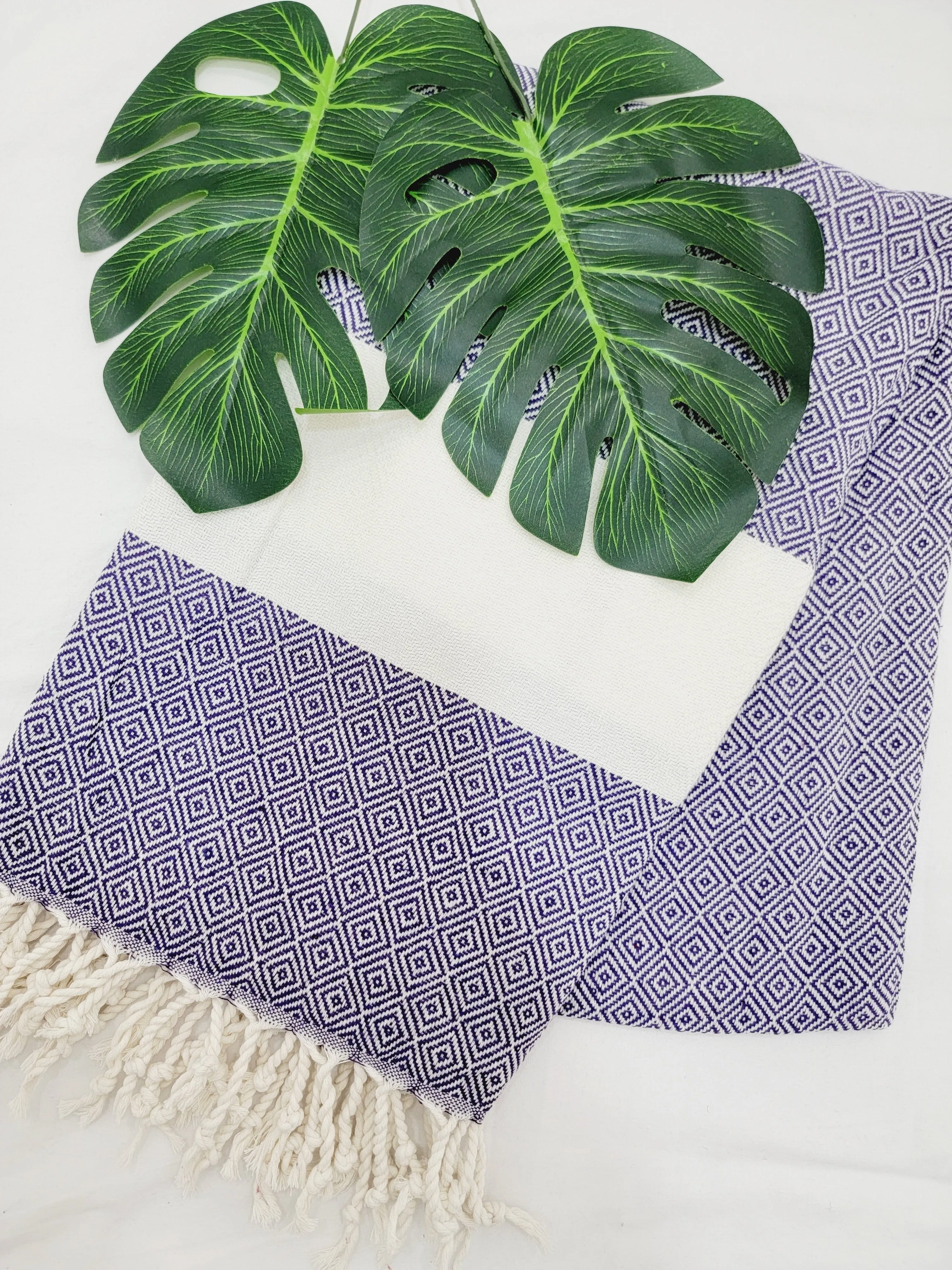 Beach/Bath Sand Free Towels-Easy Carry Quick Dry Thin Towel-Grape by EBRU Home