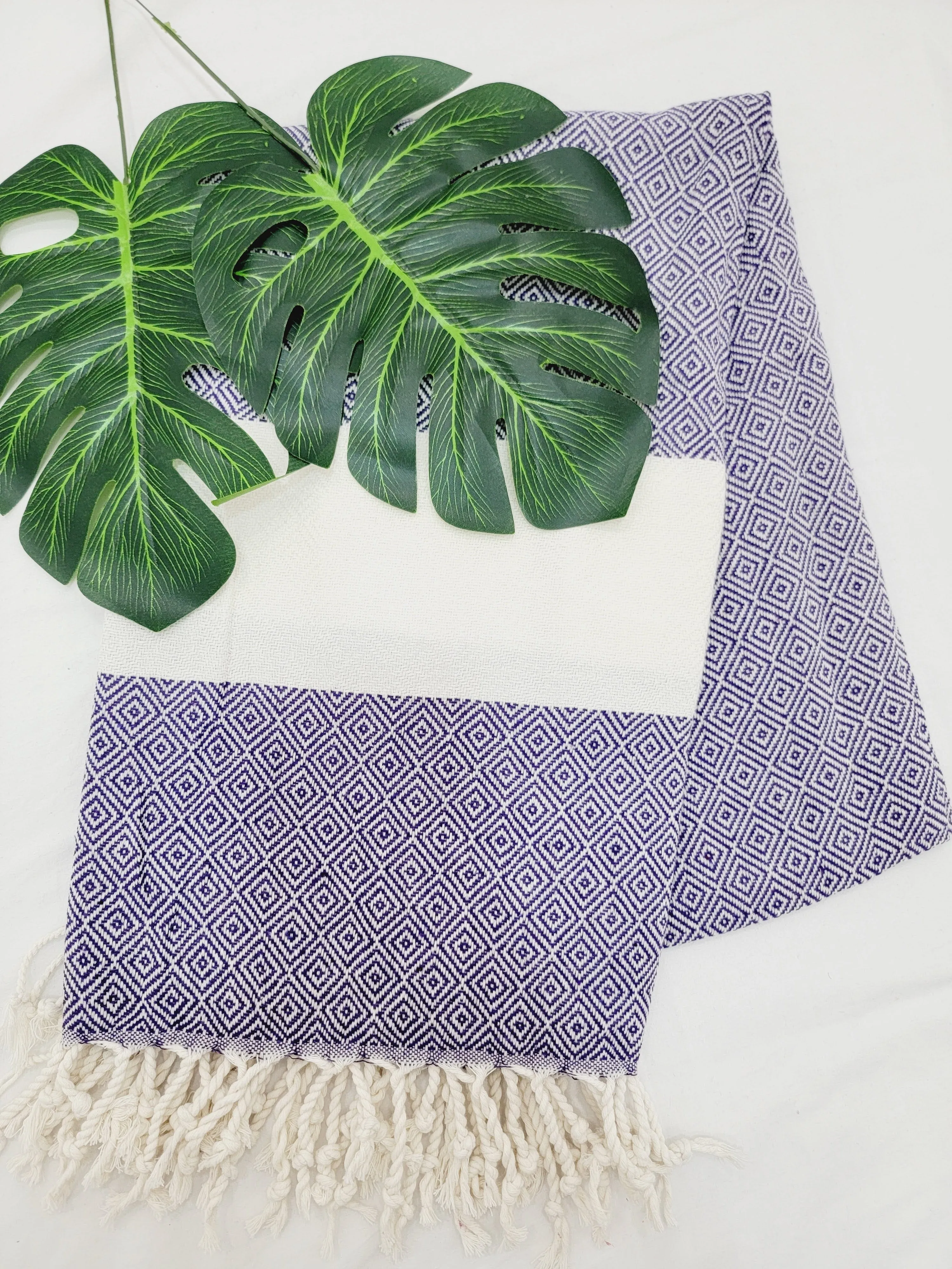 Beach/Bath Sand Free Towels-Easy Carry Quick Dry Thin Towel-Grape by EBRU Home