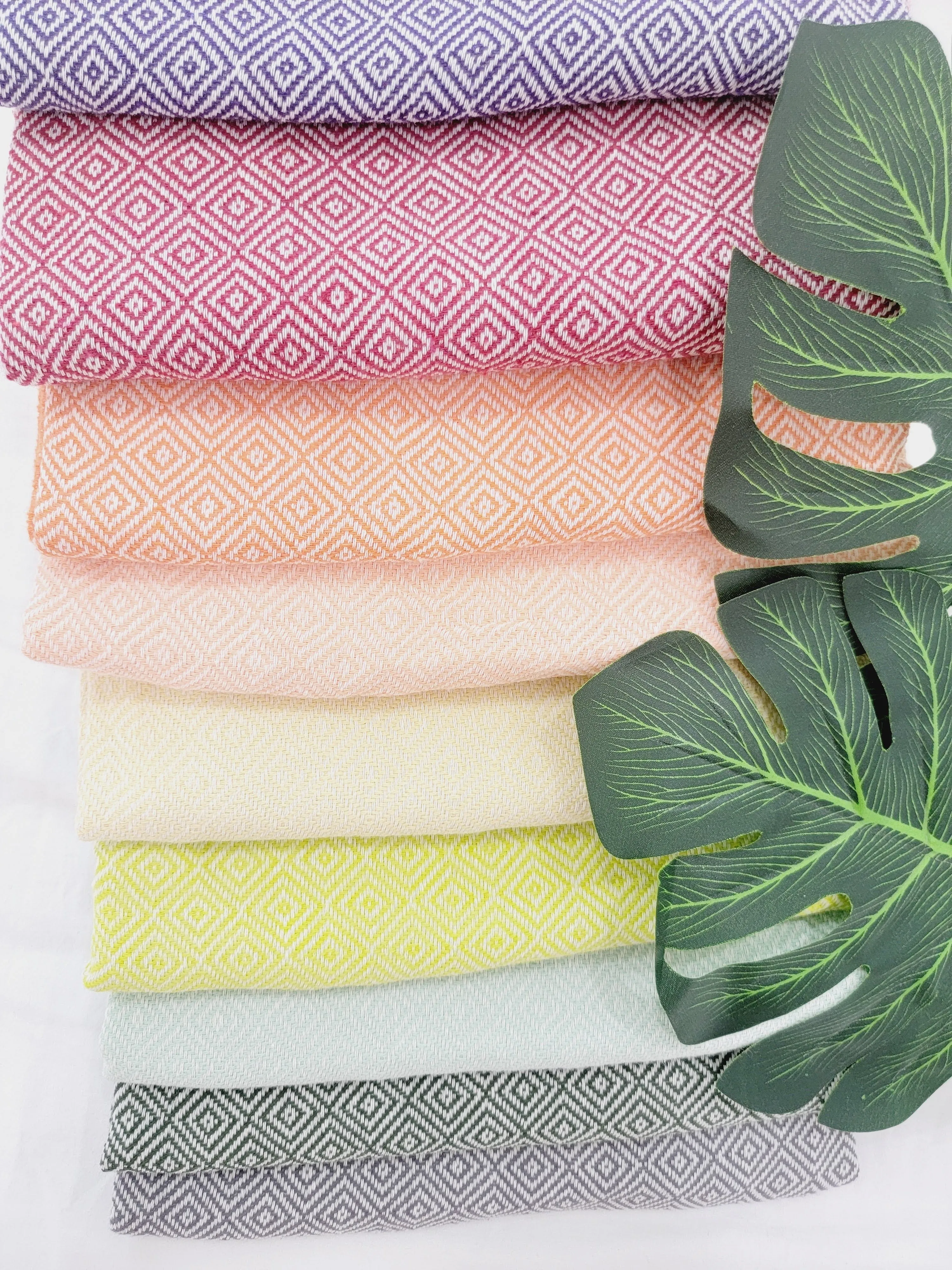 Beach/Bath Sand Free Towels-Easy Carry Quick Dry Thin Towel- Lemon by EBRU Home