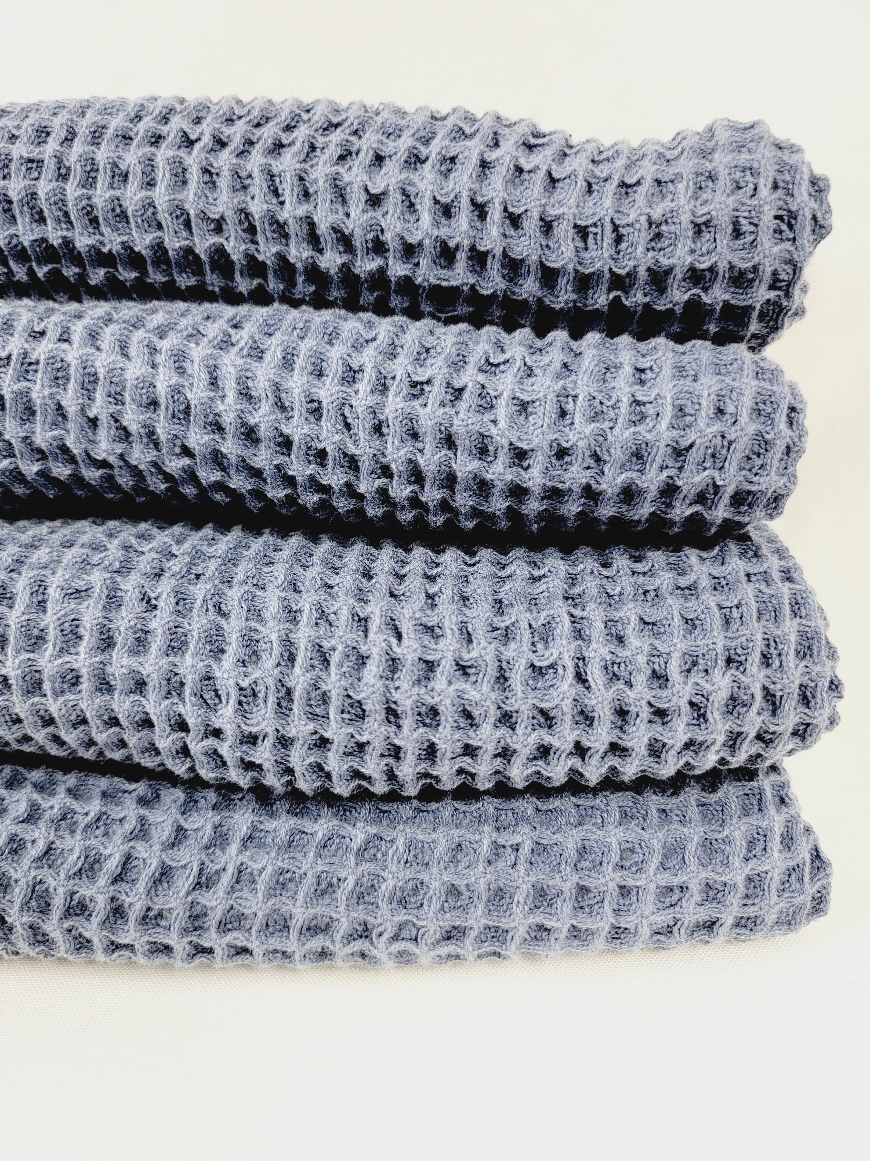 Bundle Waffle Soft Towels Lightweight Quick Dry by EBRU Home