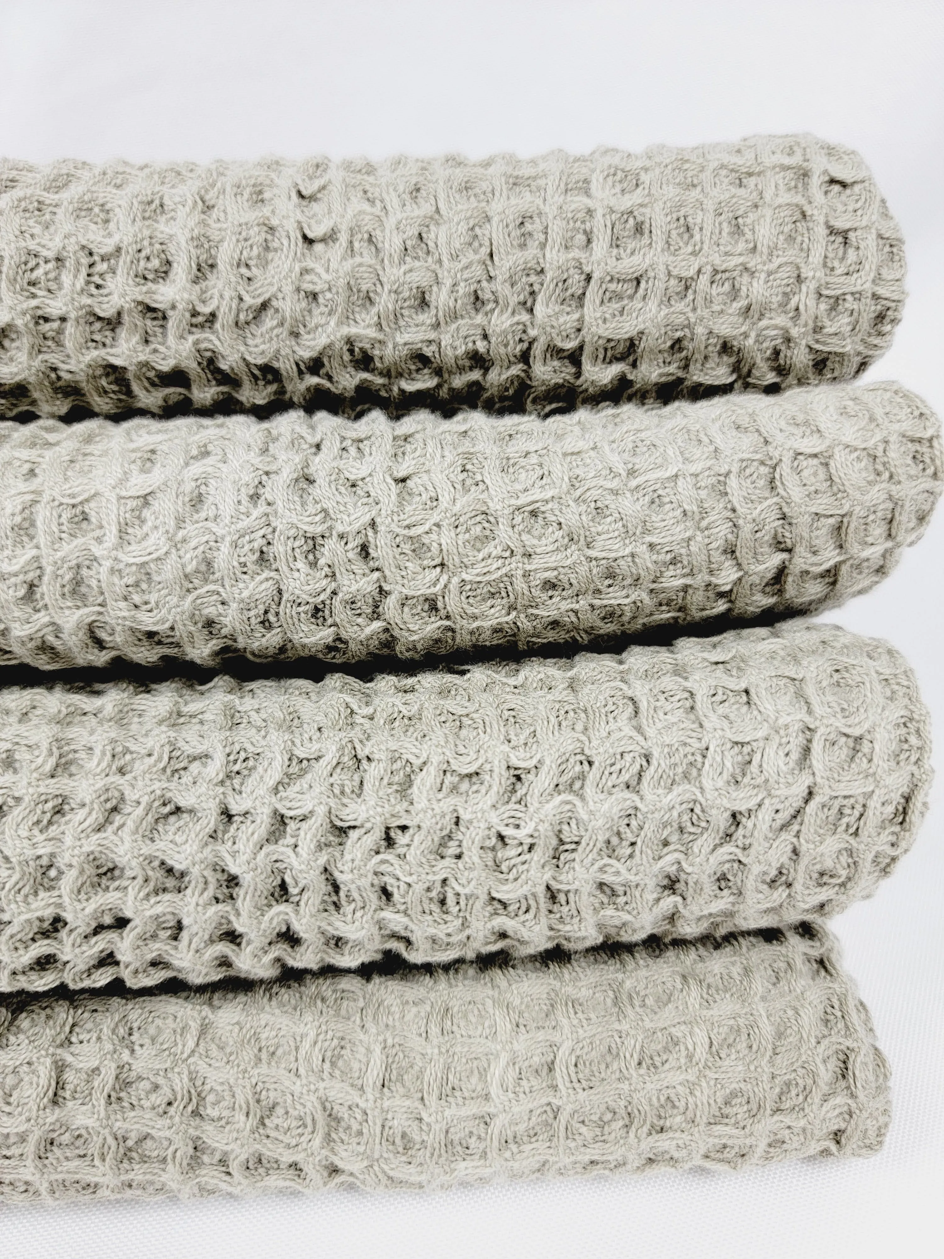 Bundle Waffle Soft Towels Lightweight Quick Dry by EBRU Home