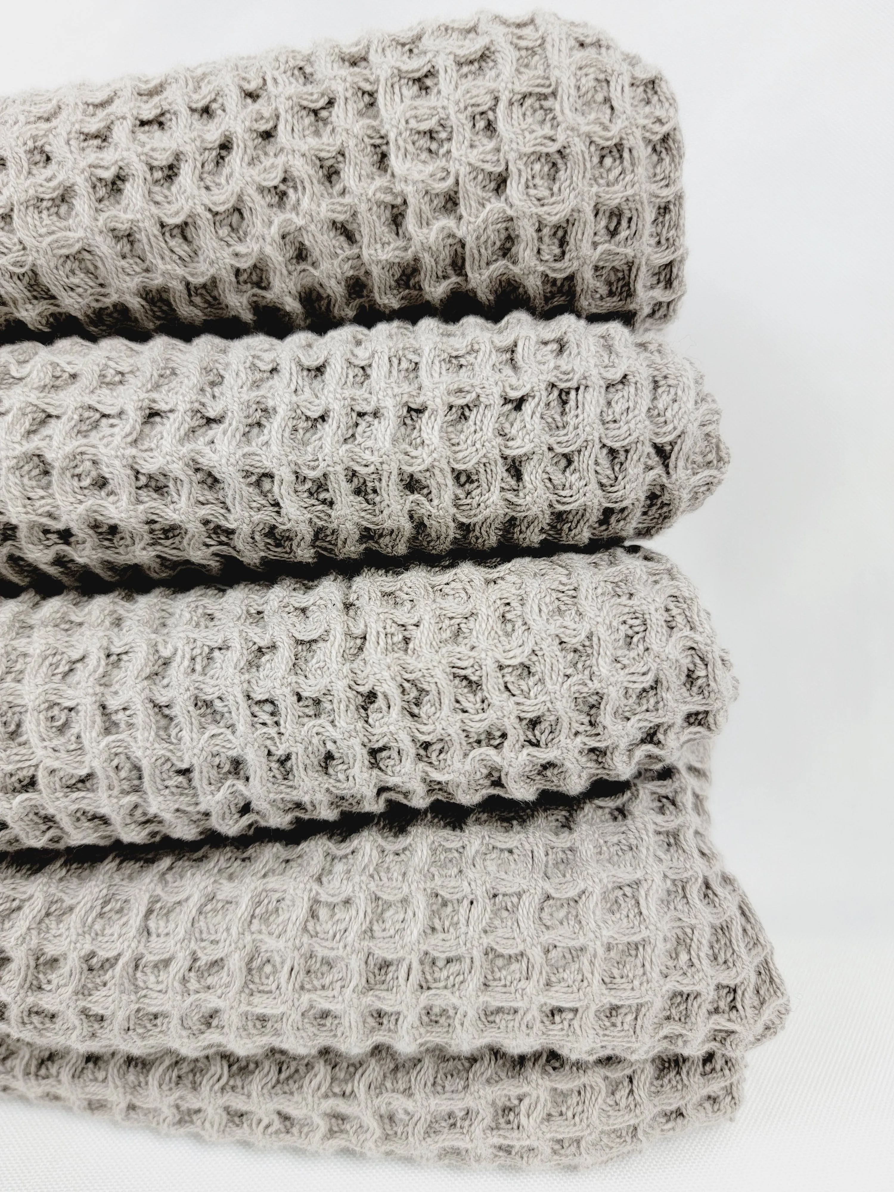 Bundle Waffle Soft Towels Lightweight Quick Dry by EBRU Home