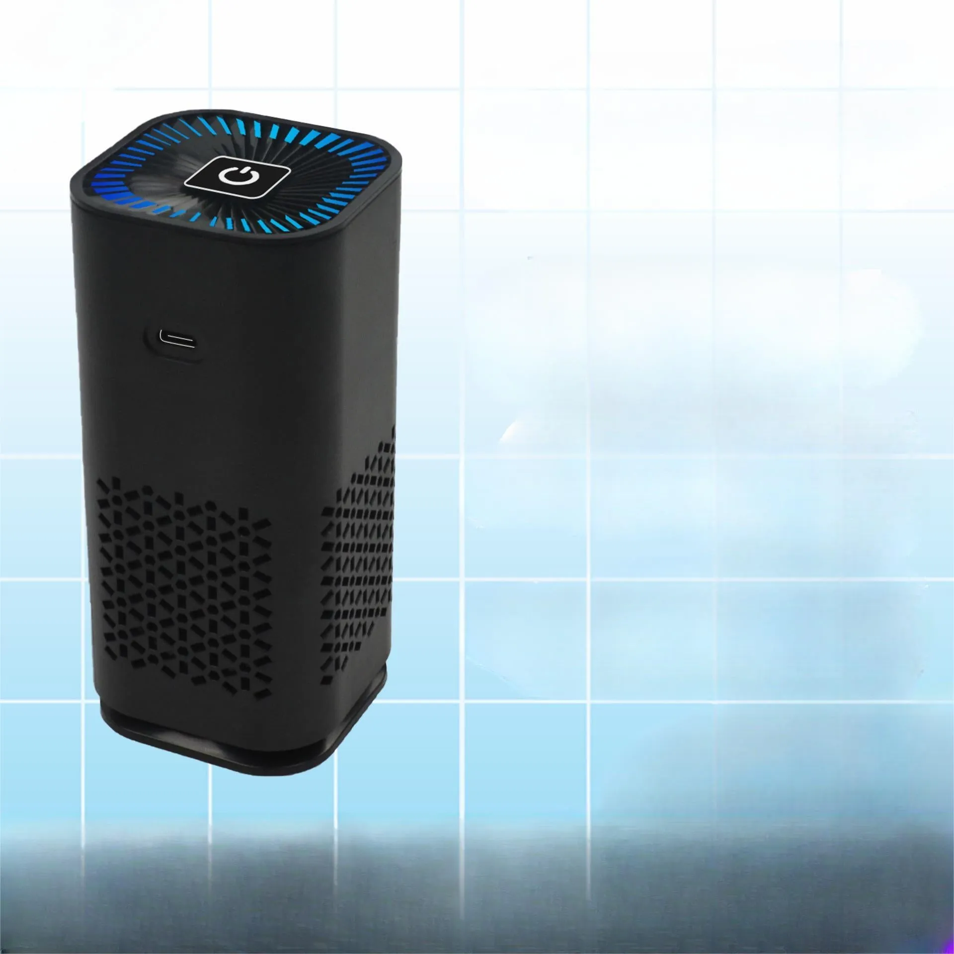 Car Air Purifier Portable Negative Ion Generator Remove Dust Air Freshen