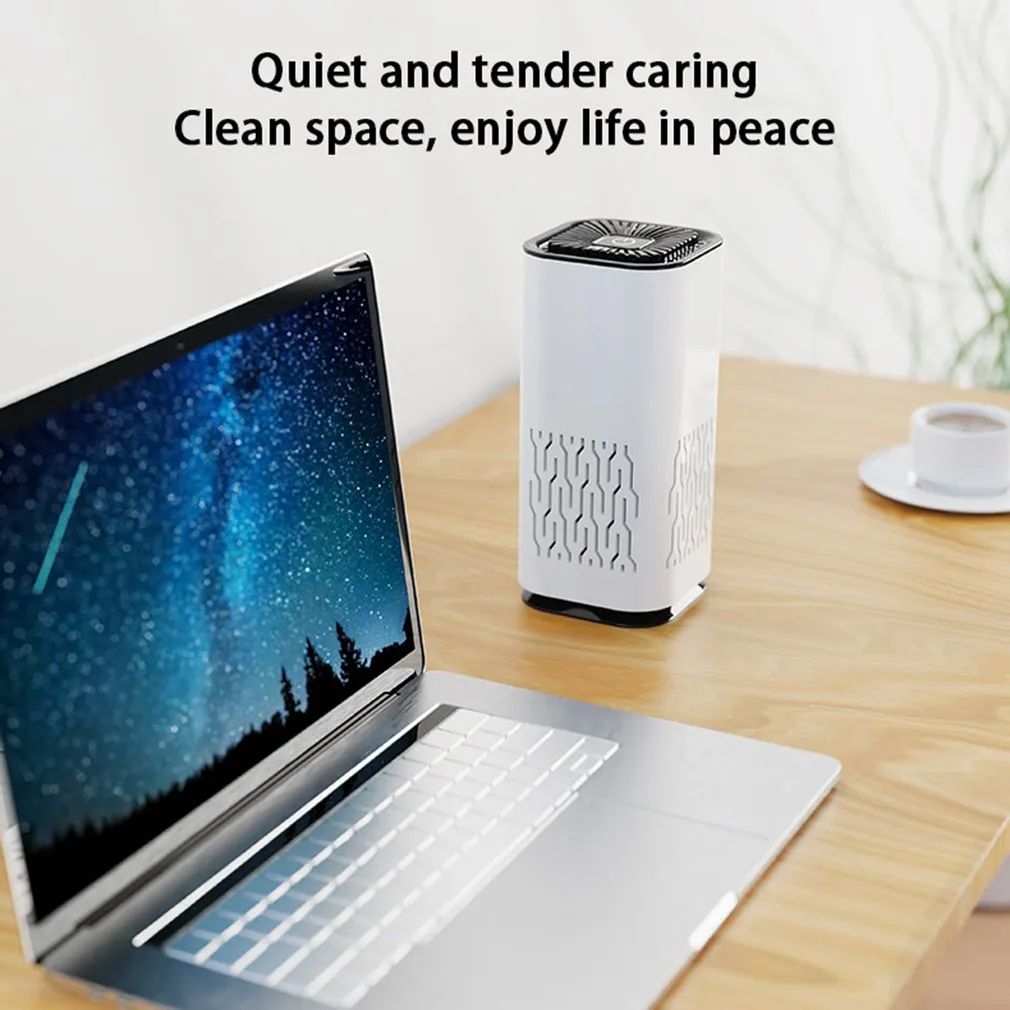 Car Air Purifier Portable Negative Ion Generator Remove Dust Air Freshen