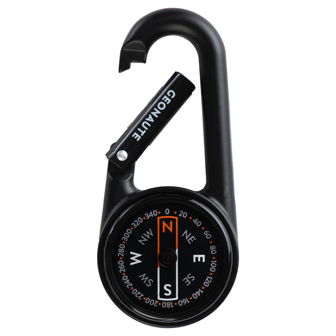 Compact snap-hook orienteering compass 50