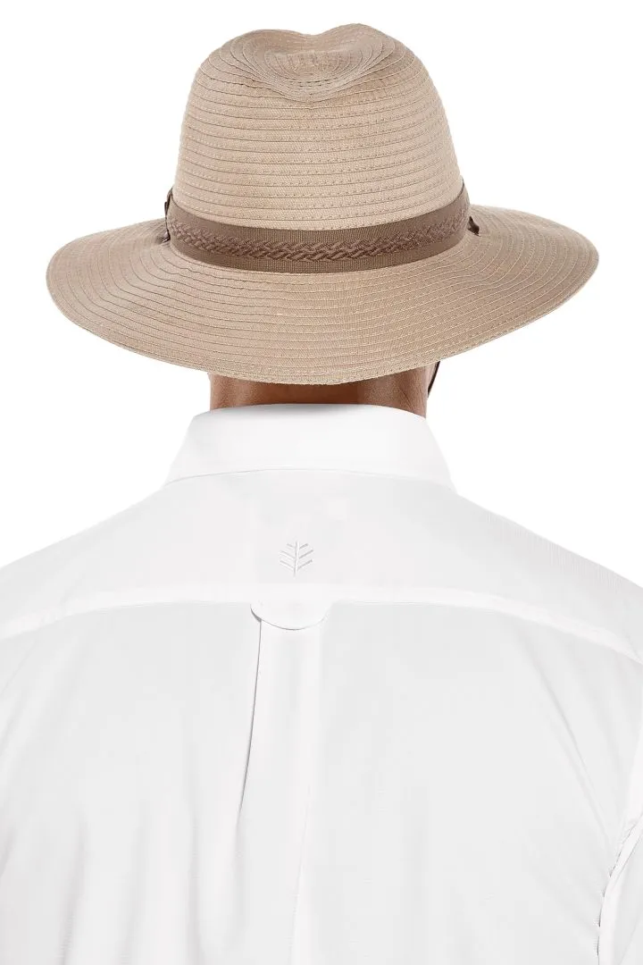 Coolibar Men's Galileo Packable Travel Hat UPF 50  - Khaki