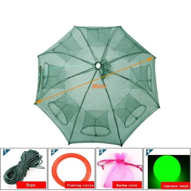 Easy Catch Fishing Trap - Portable Automatic 4-20 Hole Hand Fishing Net