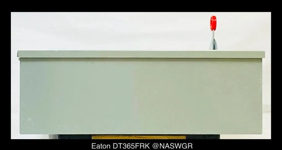 Eaton DT365FRK Heavy Duty Safety Switch - 400A/600V/3P/N3R - Unused