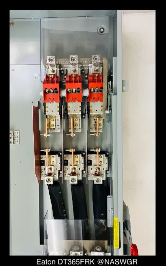 Eaton DT365FRK Heavy Duty Safety Switch - 400A/600V/3P/N3R - Unused