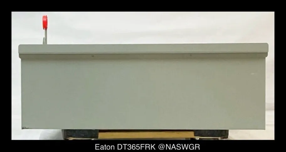 Eaton DT365FRK Heavy Duty Safety Switch - 400A/600V/3P/N3R - Unused