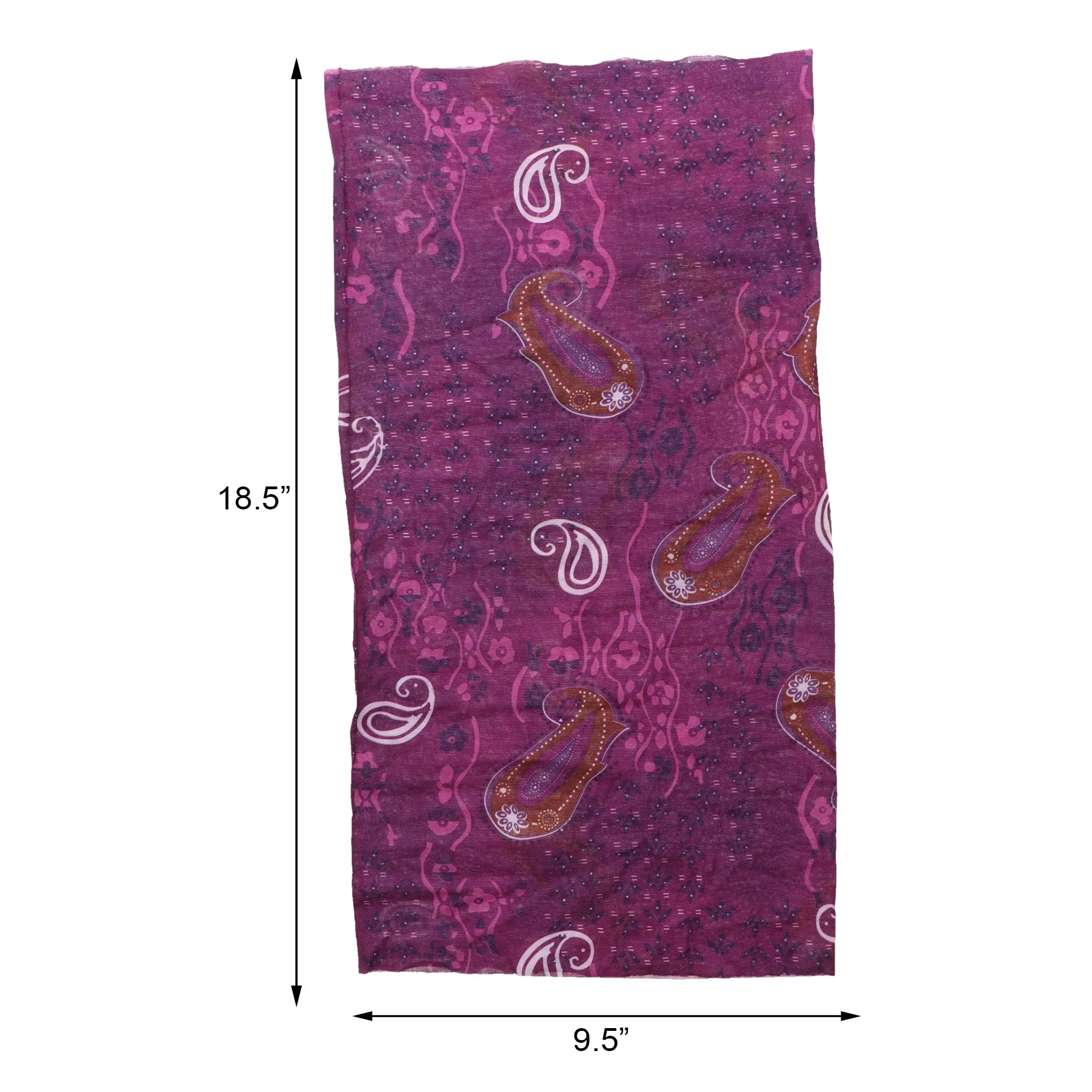 Floral Paisley Seamless Bandana Neck Gaiter
