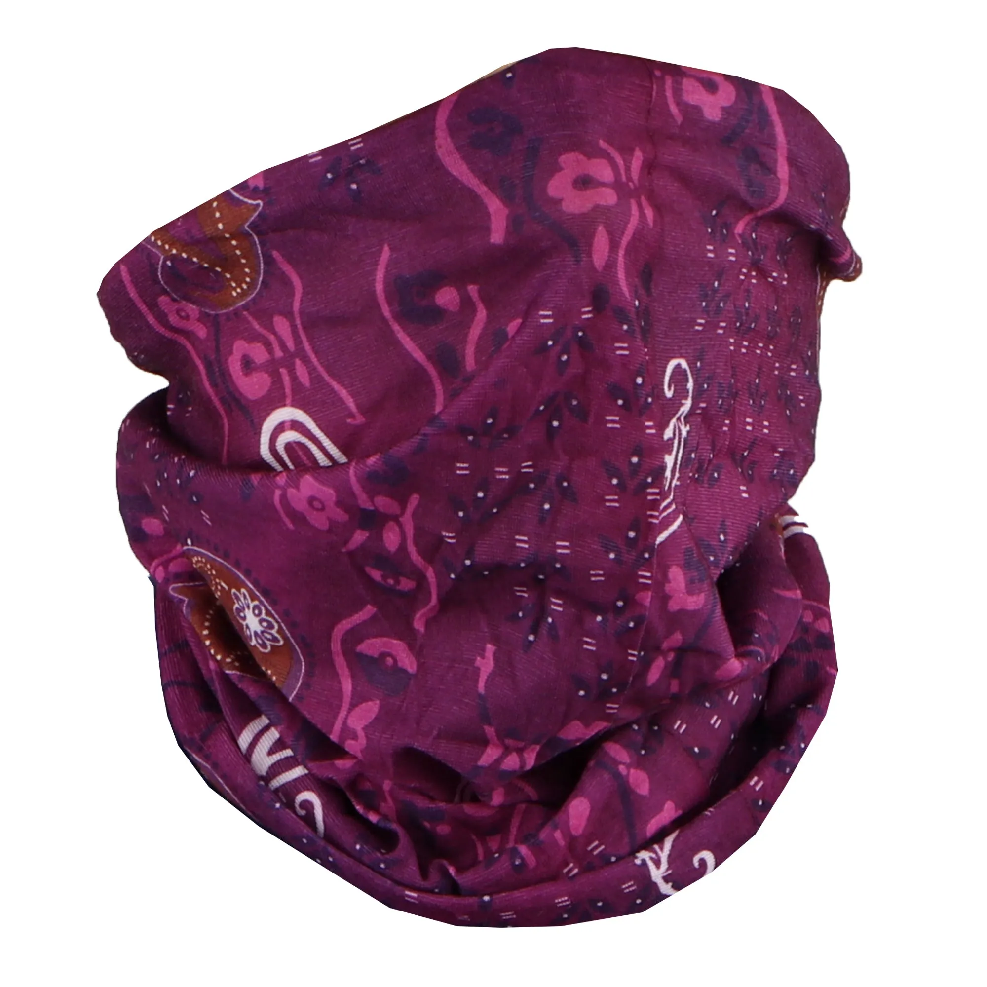 Floral Paisley Seamless Bandana Neck Gaiter