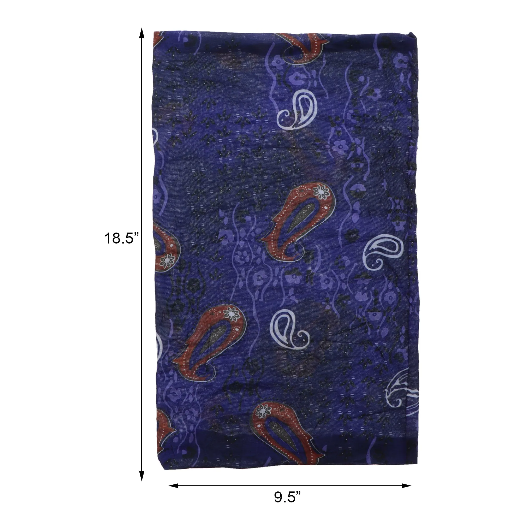 Floral Paisley Seamless Bandana Neck Gaiter