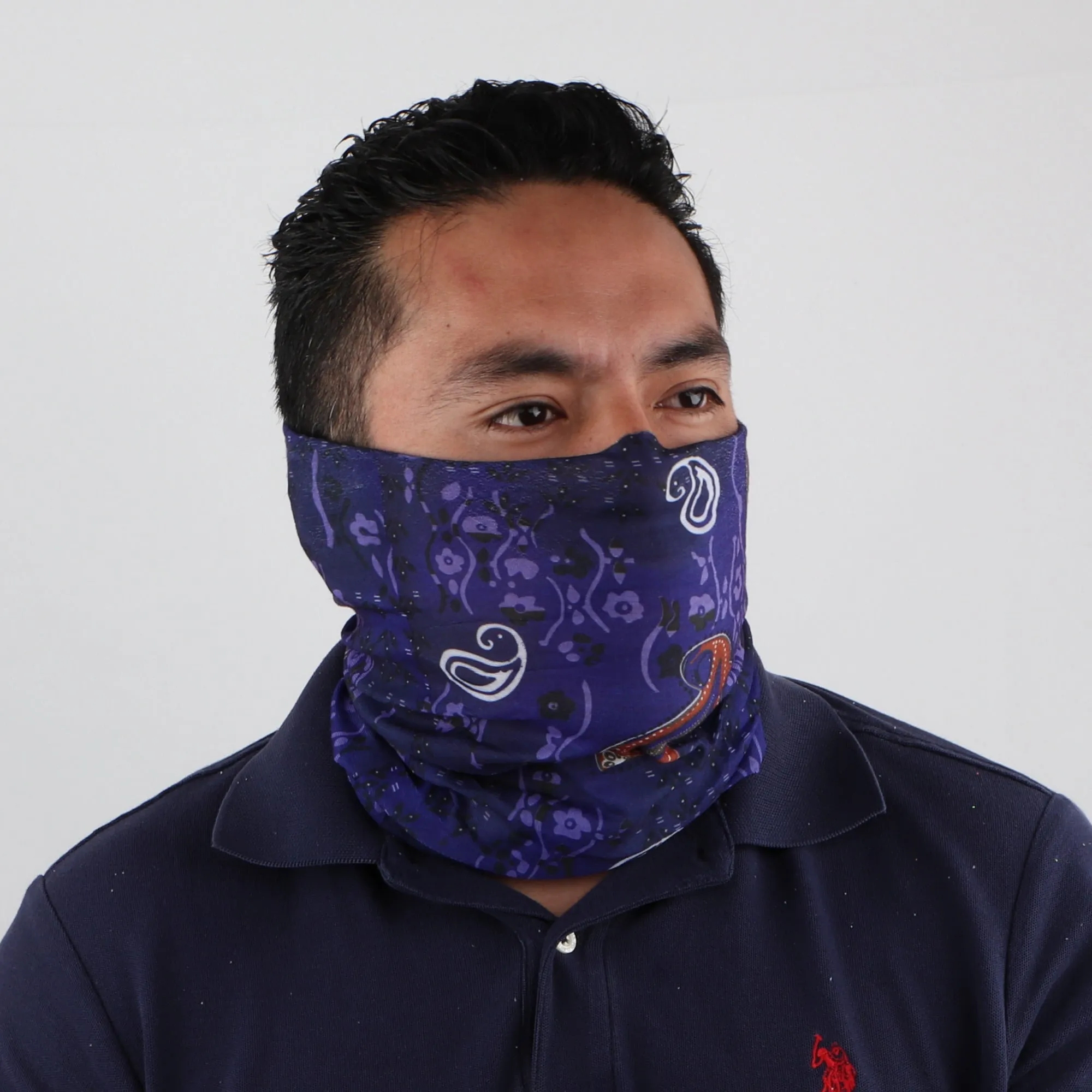 Floral Paisley Seamless Bandana Neck Gaiter