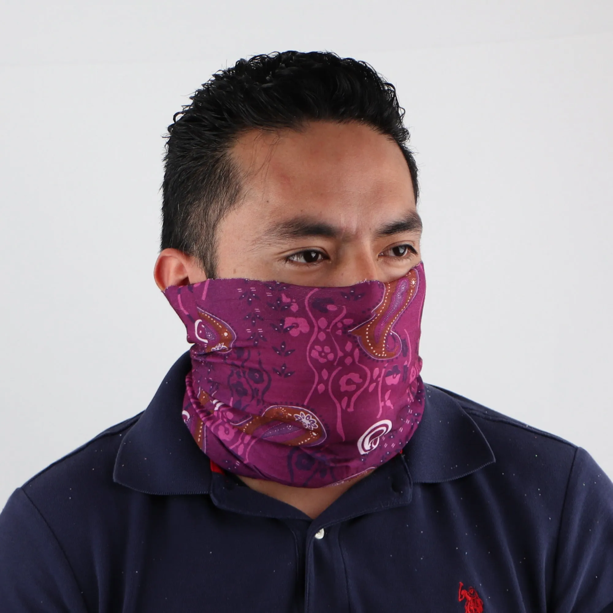 Floral Paisley Seamless Bandana Neck Gaiter