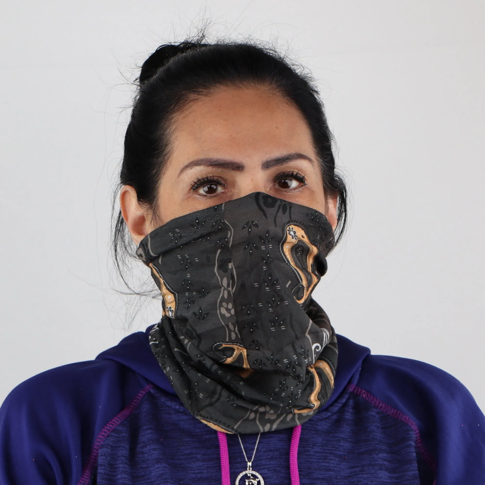 Floral Paisley Seamless Bandana Neck Gaiter