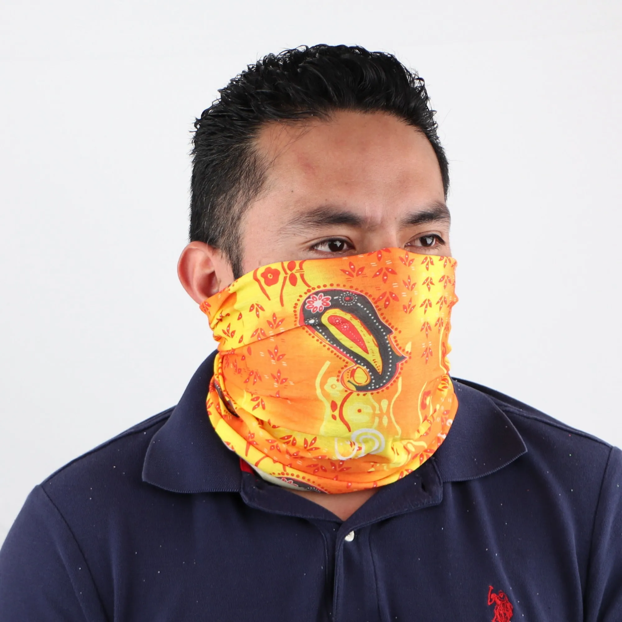 Floral Paisley Seamless Bandana Neck Gaiter
