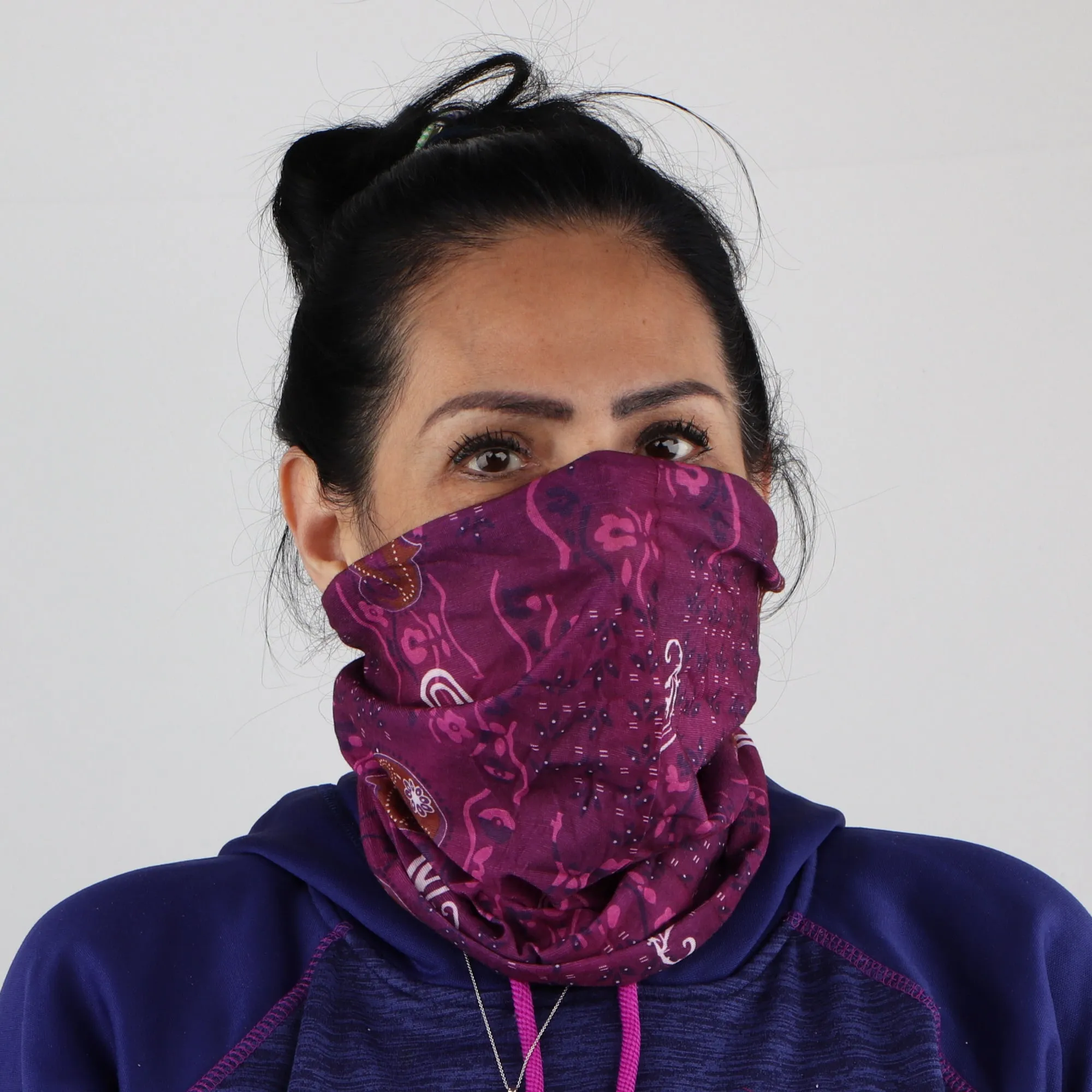 Floral Paisley Seamless Bandana Neck Gaiter