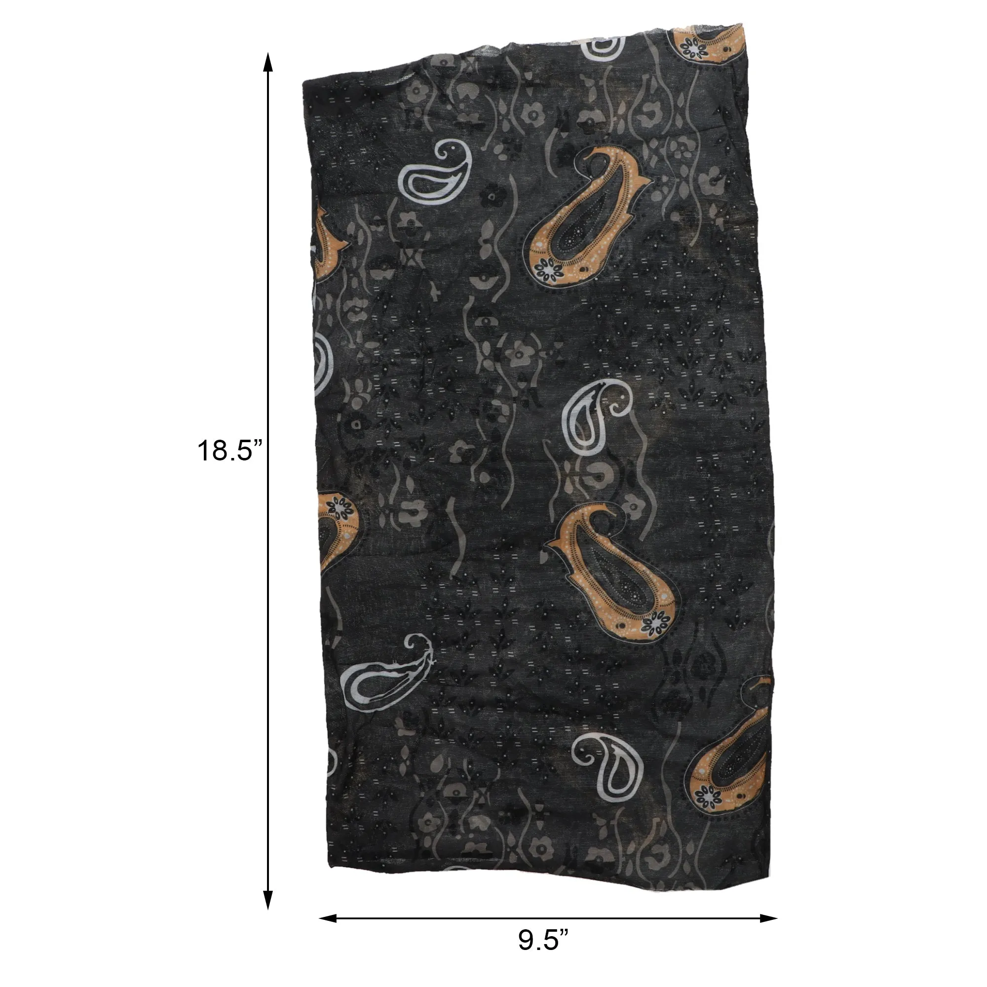 Floral Paisley Seamless Bandana Neck Gaiter