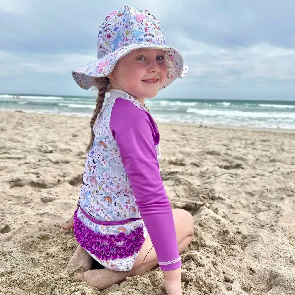 Girls Wide Brim Swim Hat | Fantasia
