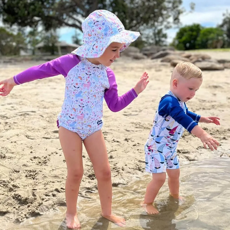 Girls Wide Brim Swim Hat | Fantasia