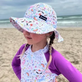 Girls Wide Brim Swim Hat | Fantasia