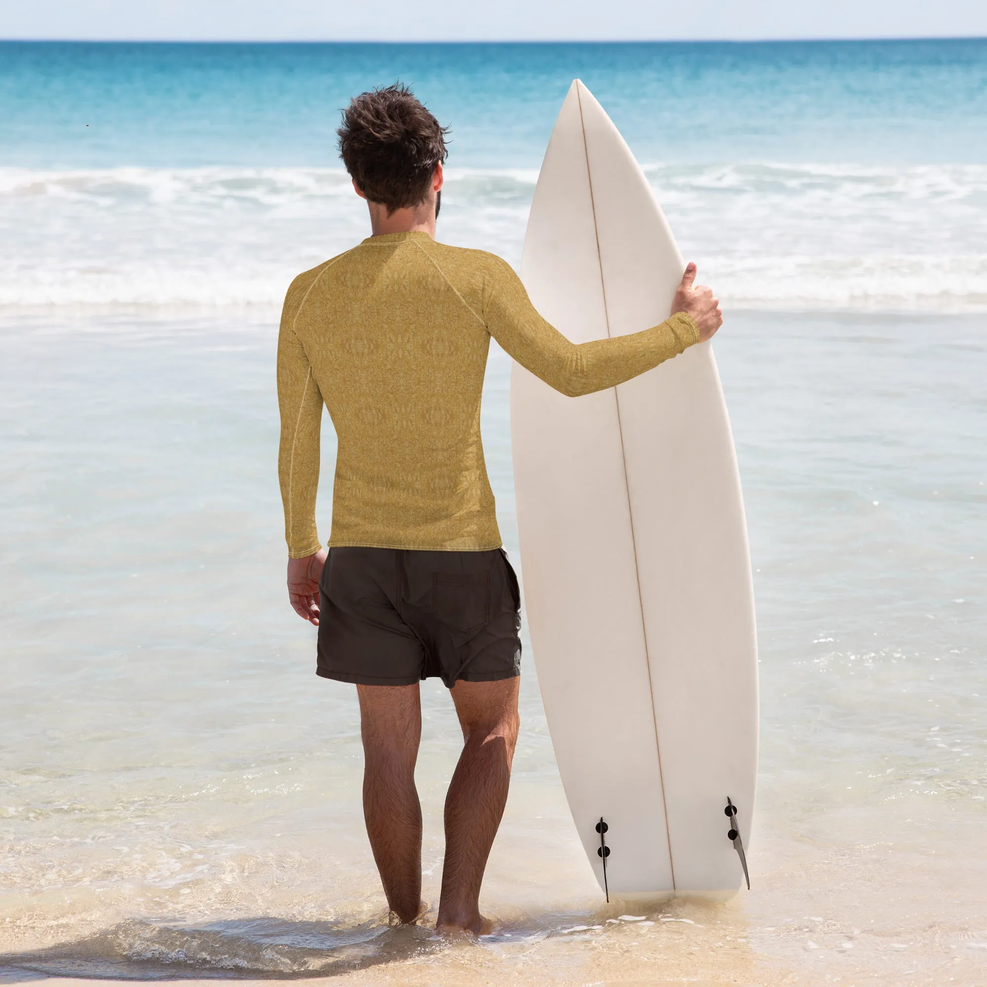 Golden sands Men's Rash Guard swim top